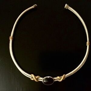 Vintage Black and Gold Necklace